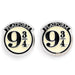 Harry Potter Platform 9 3/4 silver plated stud earrings-2