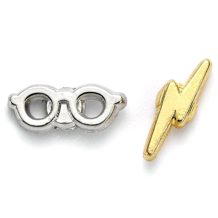 Harry Potter Lightening Bolt and Glasses stud earrings-2