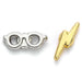 Harry Potter Lightening Bolt and Glasses stud earrings-2
