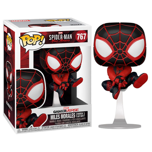 POP figure Marvel Spiderman Miles Morales Bodega Cat Suit-0