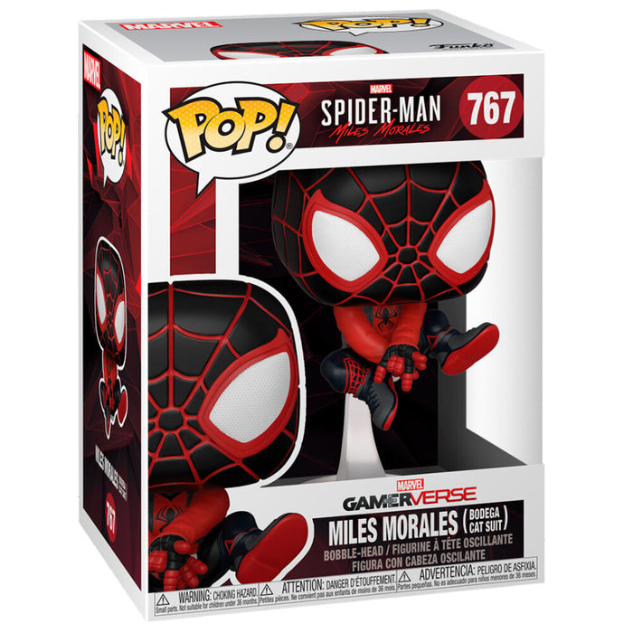 POP figure Marvel Spiderman Miles Morales Bodega Cat Suit-2