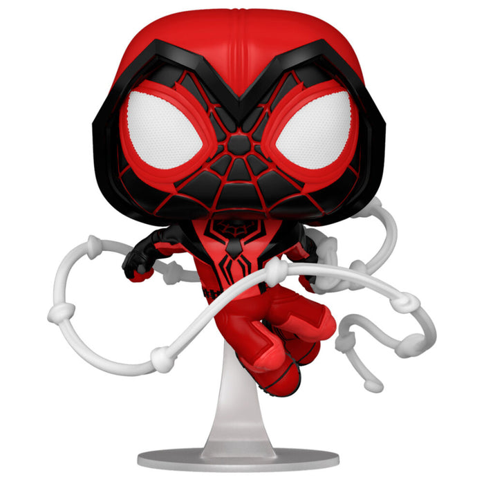 POP figure Marvel Spiderman Miles Morales Crimson Cowl Suit-2