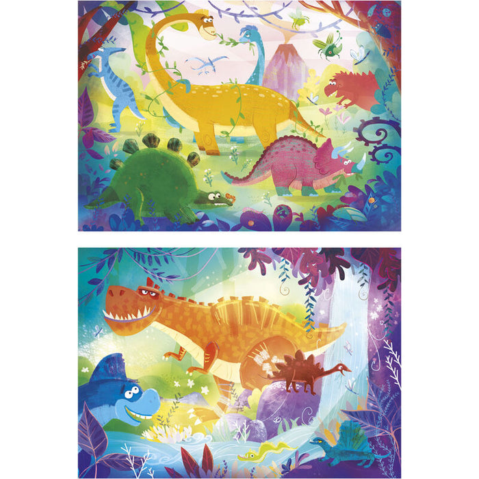 Dinosaurs puzzle 2x20pcs-1