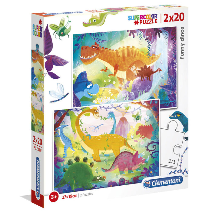 Dinosaurs puzzle 2x20pcs-2
