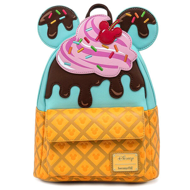 Loungefly Disney Mickey Minnie Ice Cream backpack-3