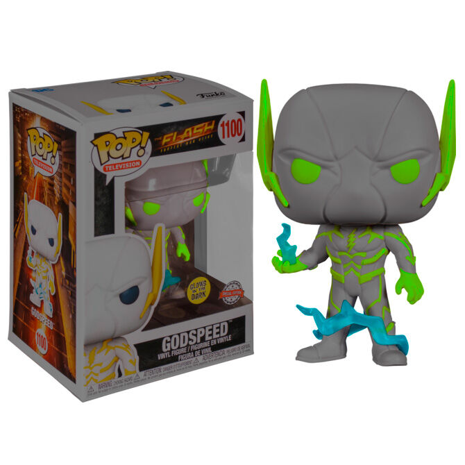 POP figure DC Comics The Flash Godspeed Glow in the Dark Exclusive-1