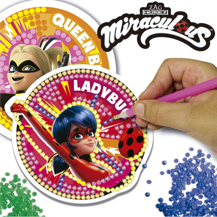 Miraculous Ladybug glitter mosaics-3
