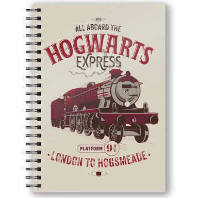 Harry Potter All Aboard The Hogwarts Express A5 3D Notebook-1