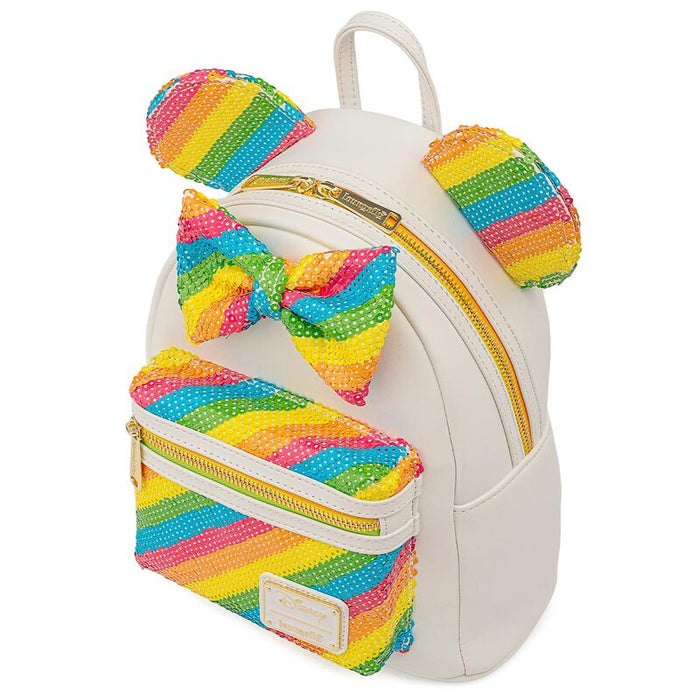 Loungefly Disney Minnie Rainbow backpack 26cm-4