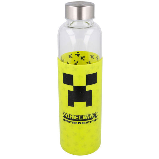 Minecraft silicone cover glass bottle 585ml-0
