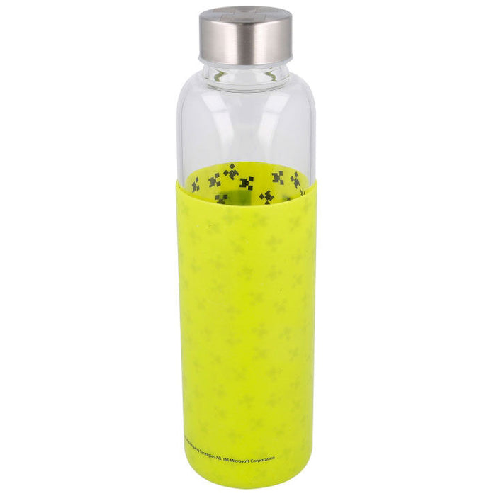 Minecraft silicone cover glass bottle 585ml-1