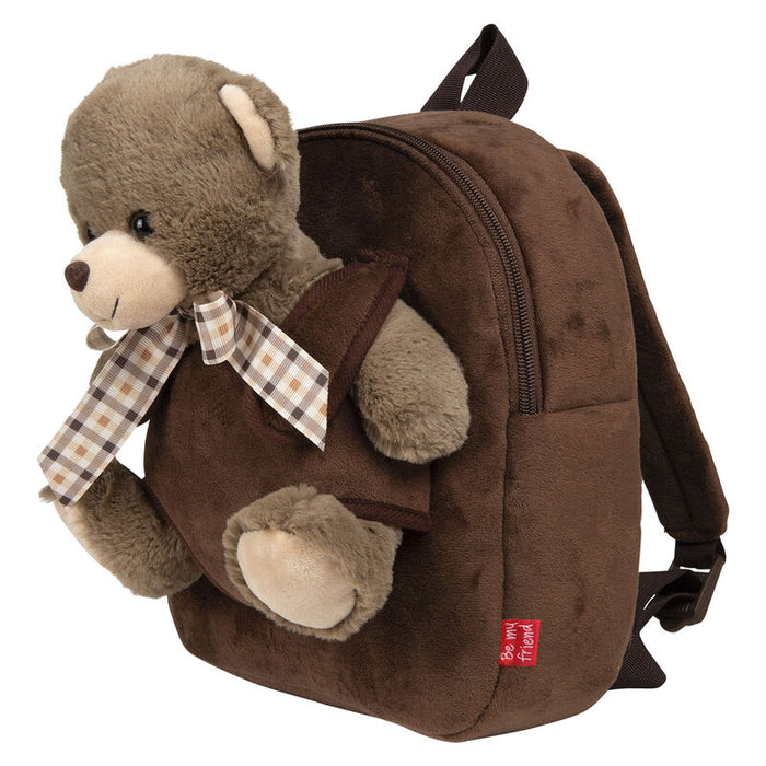 Bear Tommy backpack with plush toy 26cm-3