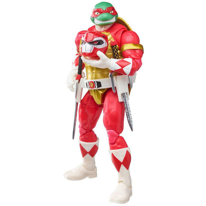 Power Rangers Ninja turtles Raphael + Foot Soldier Tommy pack figure 15cm-1