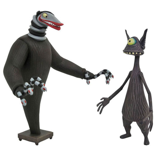 Nightmare Before Christmas Creature under the Stairs And Cyclops pack figure 18cm-0