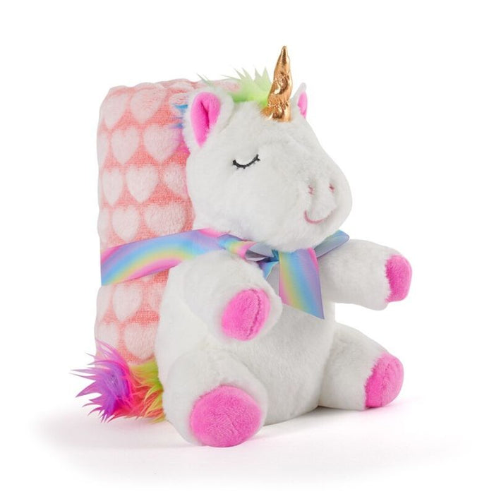 Tiara Unicorn Soft blanket + plush toy 22cm-1