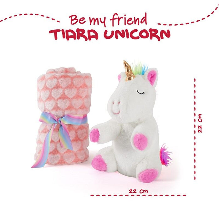 Tiara Unicorn Soft blanket + plush toy 22cm-2