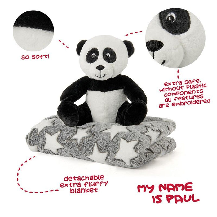Panda bear Soft blanket + plush toy 22cm-2