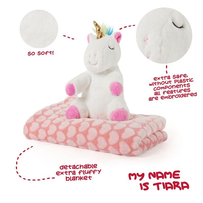 Tiara Unicorn Soft blanket + plush toy 22cm-3