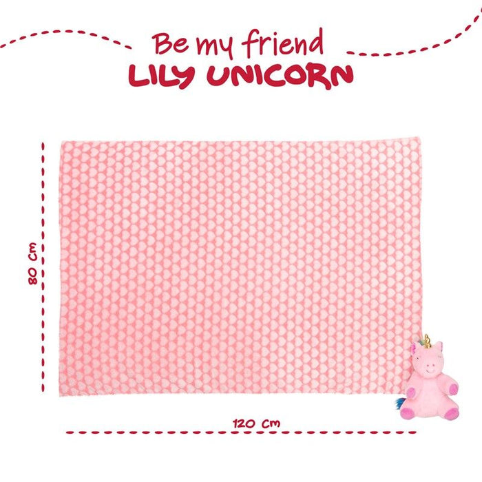 Lily Unicorn Soft blanket + plush toy 22cm-4