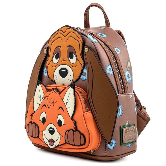 Loungefly Disney Fox and Hound Copper Todd backpack 26cm-1
