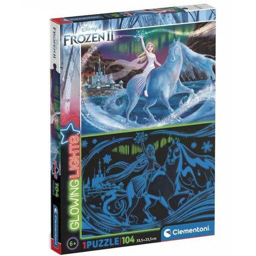 Disney Frozen 2 glowing puzzle 104pcs-0