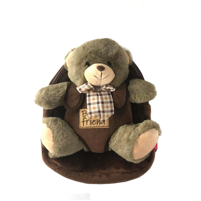 Bear Tommy backpack with plush toy 26cm-1