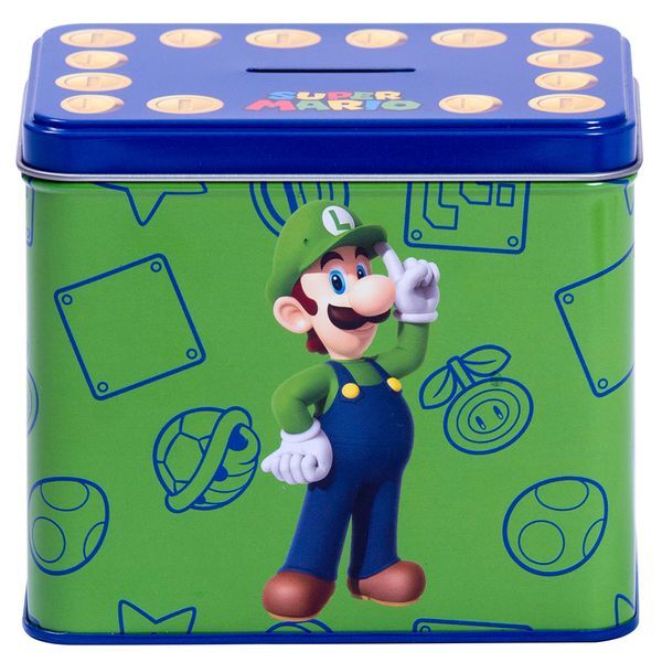 Nintendo Super Mario Bros Luigi Mug + Money box set-1