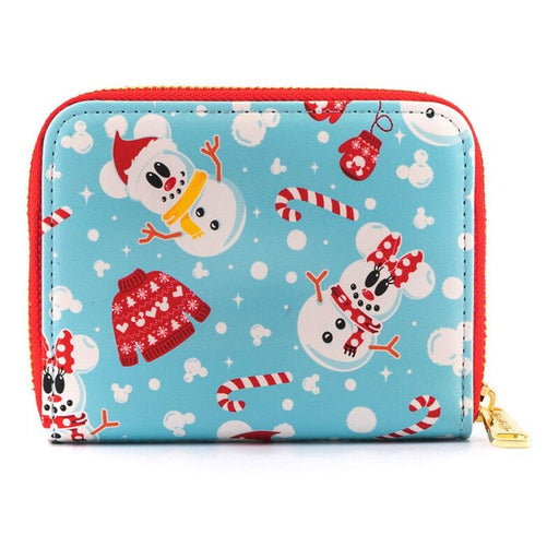 Loungefly Disney Snowman Mickey Minnie wallet-0