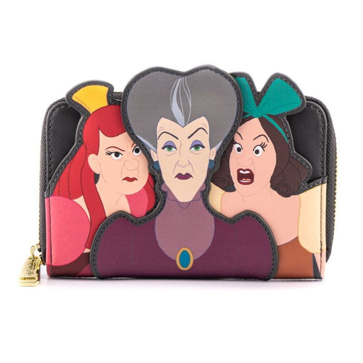 Loungefly Disney Cinderella Evil Stepmother and Stepsisters Villains wallet-0