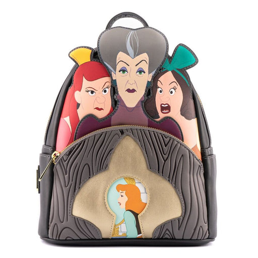 Loungefly Disney Cinderella Evil Stepmother and Stepsisters Villains backpack 26cm-0