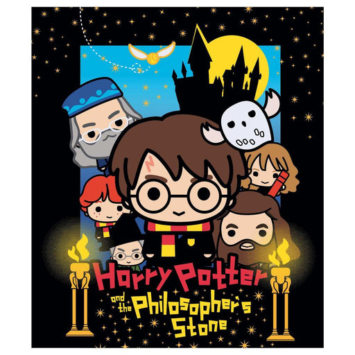 Harry Potter Chibi premium coral blanket-0