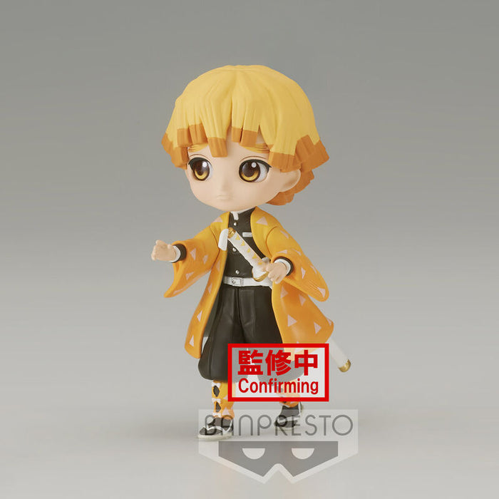 Demon Slayer Kimetsu No Yaiba Zenitsu Agatsuma Q posket petit figure 7cm-1