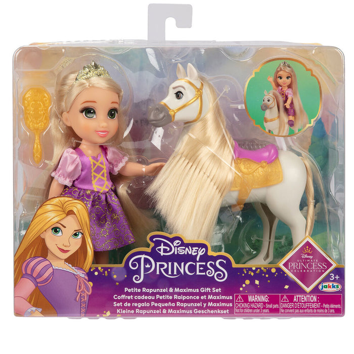 Disney Tangled Rapunzel + Maximus doll 15cm-0