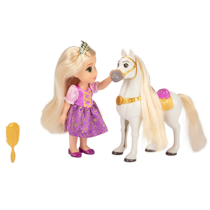 Disney Tangled Rapunzel + Maximus doll 15cm-3