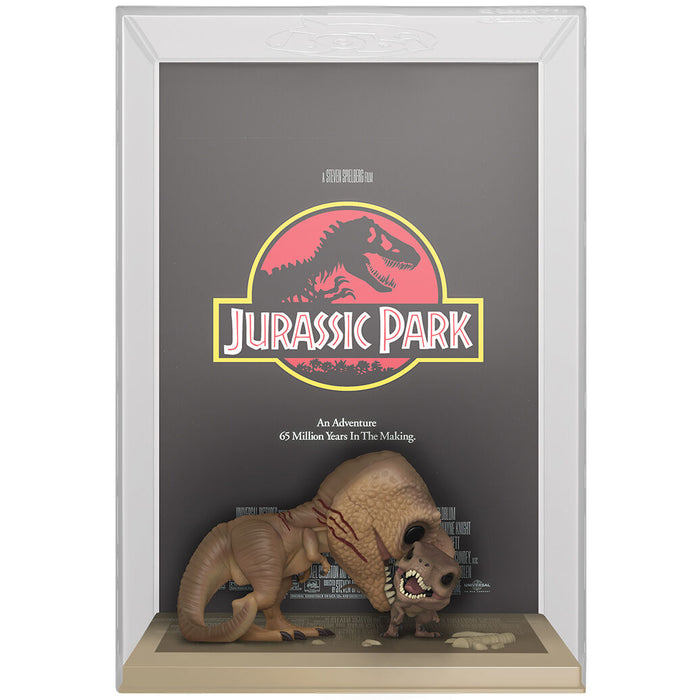 POP figure Movie Poster Jurassic Park Tyrannosaurus Rex and Velociraptor-3