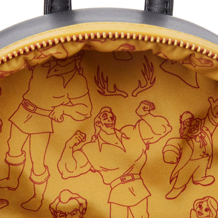 Loungefly  Disney Beauty and the Beast Villains Gaston Scene backpack 26cm-3