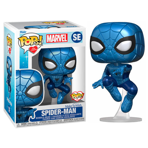 POP figure Marvel Make a Wish Spiderman Metallic-0