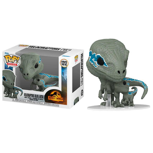 POP figure Jurassic World 3 Velociraptors Blue & Beta-0