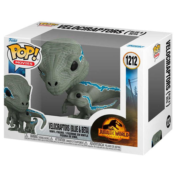 POP figure Jurassic World 3 Velociraptors Blue & Beta-1