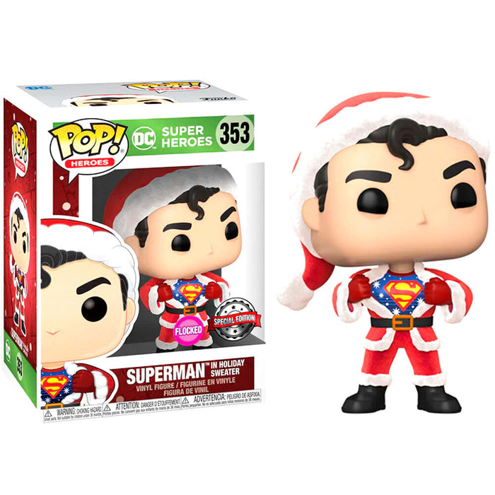 Set figure POP & Tee Back DC Comics Superman Exclusive Flocked-1