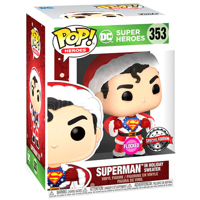Set figure POP & Tee Back DC Comics Superman Exclusive Flocked-4