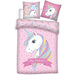 Unicorn microfibre duvet cover bed 90cm-1