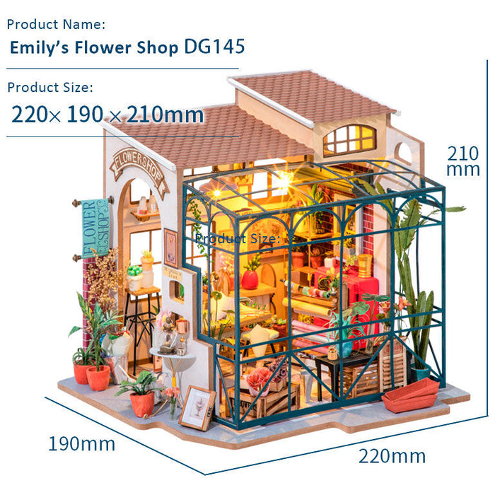 Emily s Flower Shop miniature house model 258pcs-7