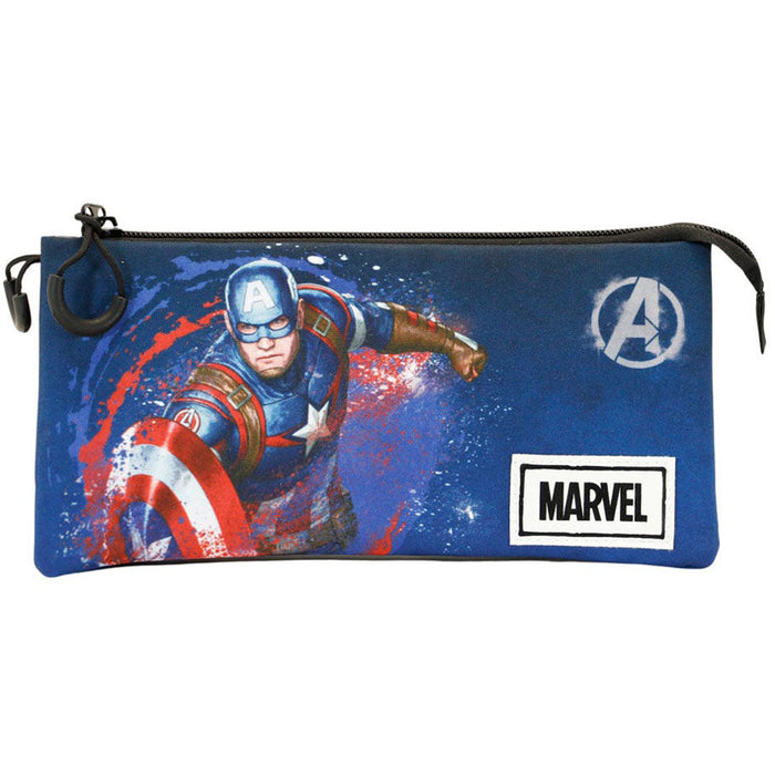 Marvel Captain America Full triple pencil case-1