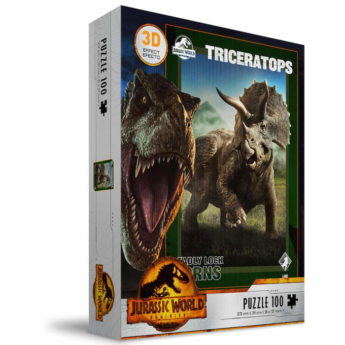 Jurassic World Triceratops 3D puzzle 100pcs-1