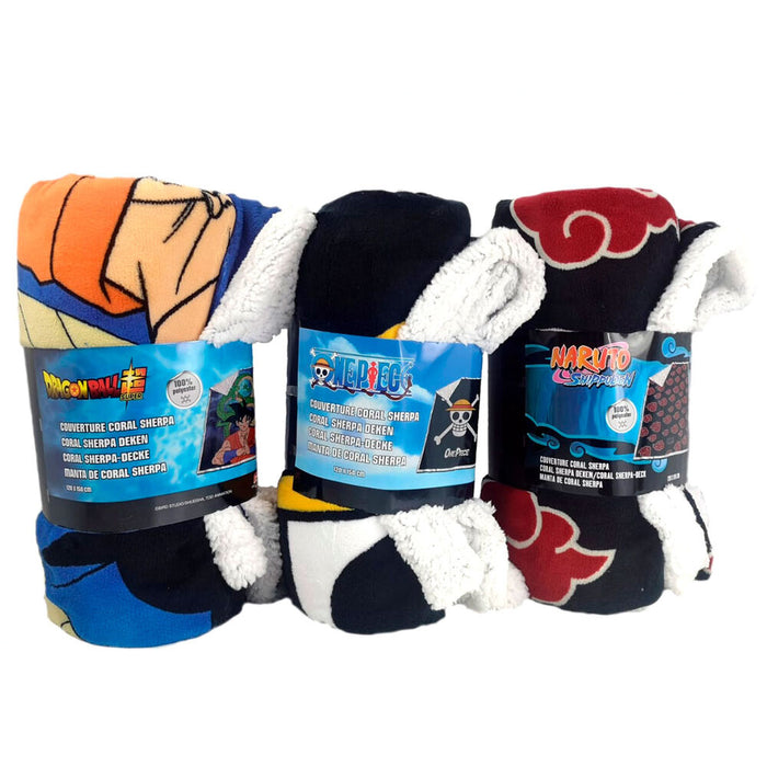 Dragon Ball Z coral sherpa blanket-8