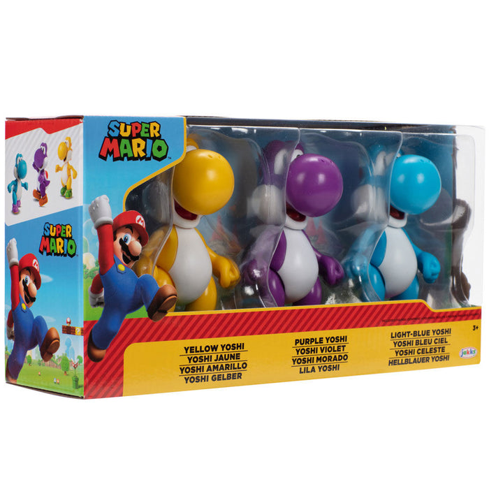 Super Mario Bros Yoshi pack 3 figures 10cm-2