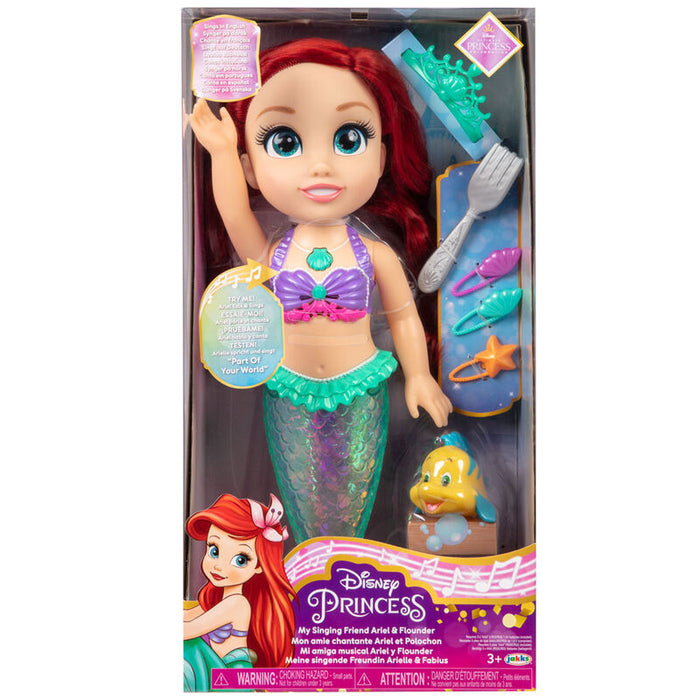 Spanish Disney The Little Mermaid Ariel musical doll 38cm-0