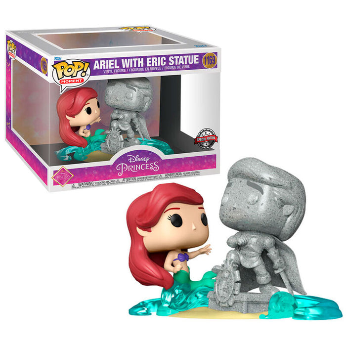 POP figure Disney Ultimate Princess The Litle Mermaid Ariel & Statue Eric Exclusive-2