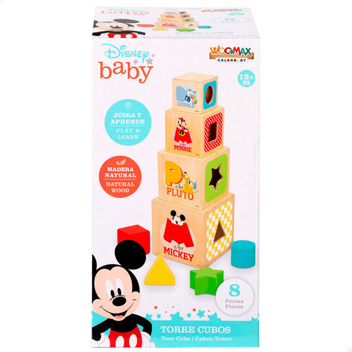 Disney wooden cubes tower-1